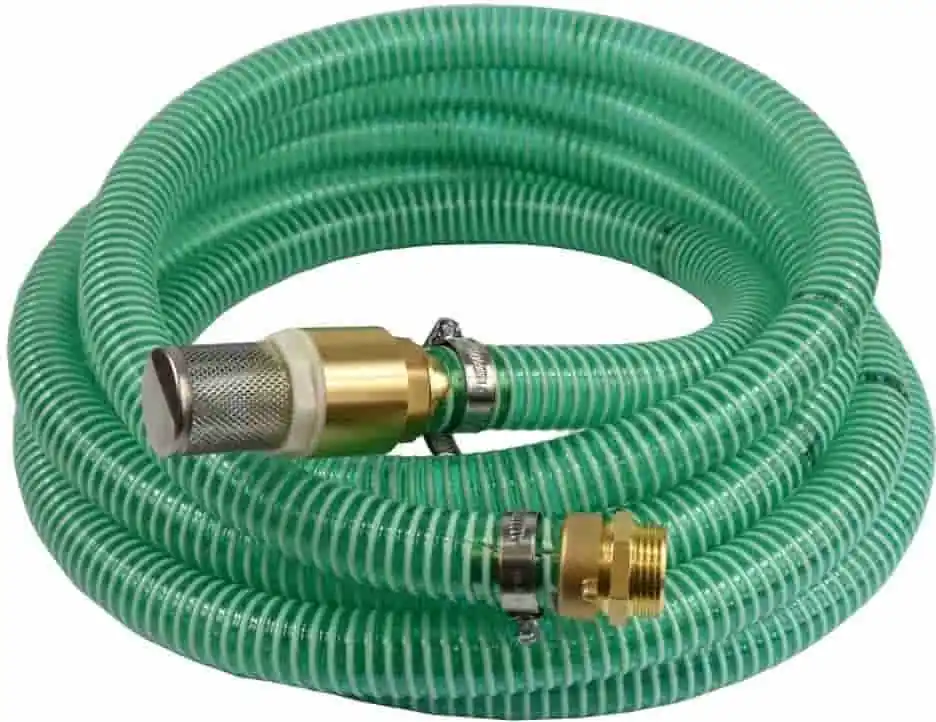 1"/25mm Saug- + Druckschlauch mit Saugkorb, Rückschlagventil + 1" AG Doppelnippel 4m Top-Preis
