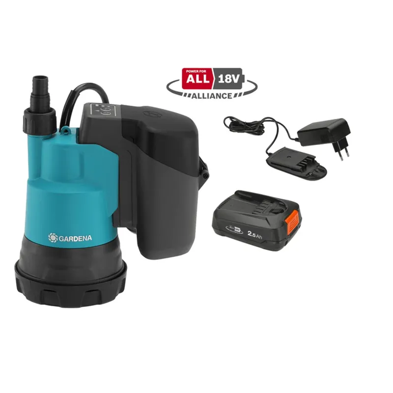 Sofort Bestellen Akku-Klarwasser-Tauchpumpe 2000/2 18V P4A Set - inkl. Akku und Ladegerät