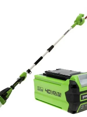 Elektrische Heckenschere Greenworks G40PHA 40 V - Batterie 40V/2Ah - verstellbar Abverkauf