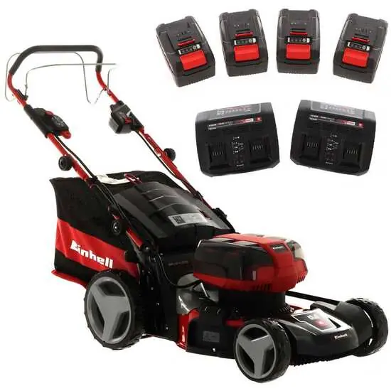 Knallerangebot Akku Rasenmäher Einhell GE-CM 36/47 S HW Li - Kit- Rasenmäher mit Radantrieb 47 cm - 4 X 4Ah