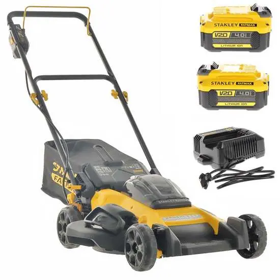 Top-Seller Akku-Rasenmäher STANLEY FATMAX SFMCMW2651M - 2 Akkus 18V/4Ah - Schnittbreite 40 cm