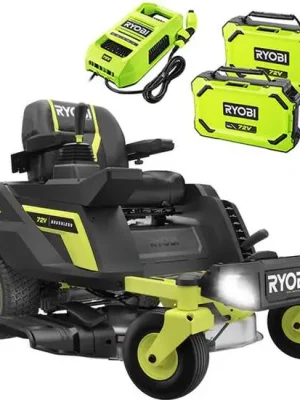 Heißes Angebot Ryobi ZTRX76 - Akku-Nullwendekreismäher - 72V/20Ah - 76cm Schnittbreite - 2in1