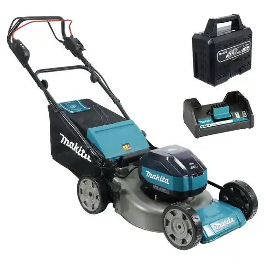 Makita LM003JB101 - Akku-Rasenmäher - Schnittbreite 48 cm - Fangkorb 62 L - 64V 10Ah Mega-Angebot