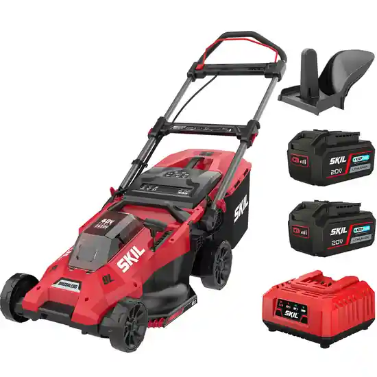PROMO - SKIL 0140 BA - Akku-Rasenmäher - 2x20V/4ah - 43cm Schnittbreite Meistverkauft