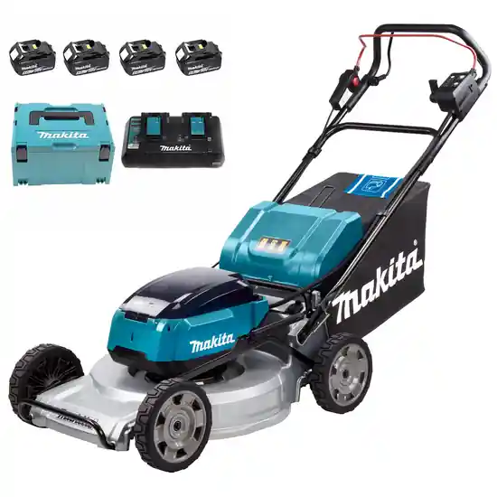 Makita DLM533 - Selbstfahrender Akku Rasenmäher - 4x18V/5Ah - Schnitt 53 cm Günstig