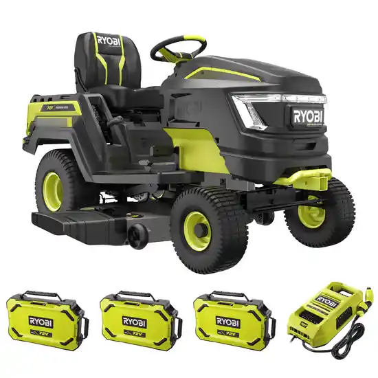Top-Preis RYOBI RY72TMX117-310 Akku-Rasentraktor- 72V / 3x10Ah