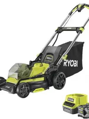 Markenprodukt Ryobi RY18LMX40C-150 Akku Rasenmäher - Schnittbreite 40 cm - 18V/5Ah