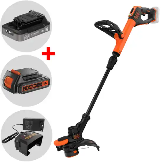 Black & Decker BCST918D1-QW – Akku-Rasentrimmer 18V 2Ah + Gratis 18-V-Akku 2 Ah Wochenendangebot