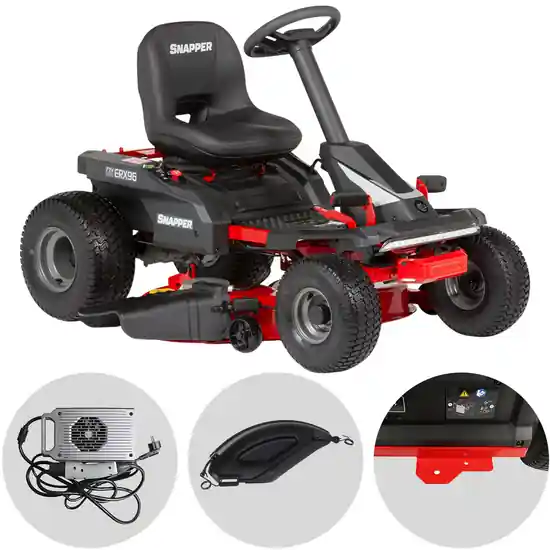 Snapper ERX96 - Akku-Rasentraktor 72V/28Ah - Seitenauswurf und Mulchfunktion Mega-Angebot