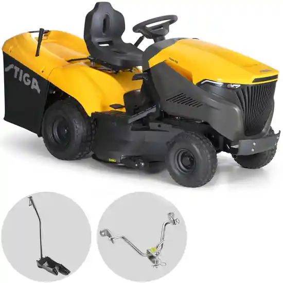 Kracherpreis Stiga Estate 798 W - Aufsitzmäher - hydrostatisches Getriebe - Fangkorb - Mulchkit
