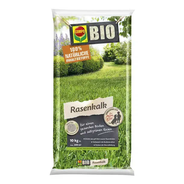 Versand Am Gleichen Tag COMPO BIO Rasenkalk 10kg