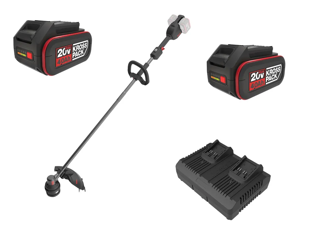 Preisreduziert Kress KG154E Akku-Trimmer 20V inkl. 2x Akku Ladegerät