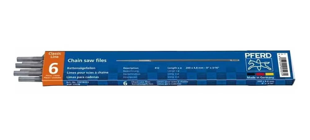 Zertifiziert Pferd Kettenfeile Rundfeile 4,5 mm 6er Pack