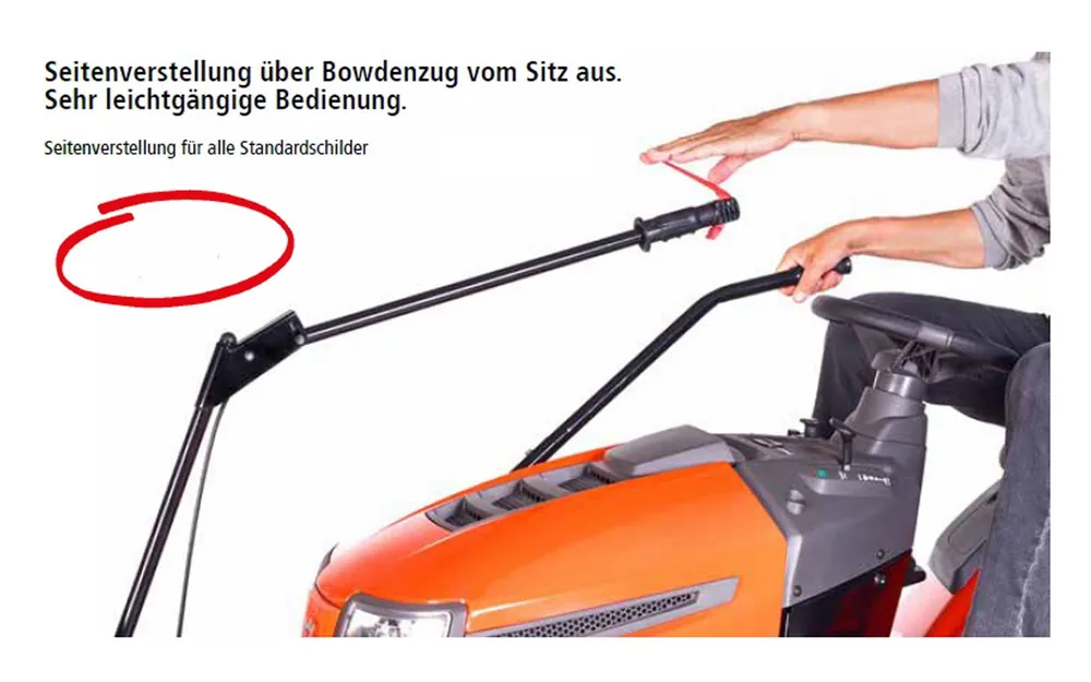 Sichere Zahlung Standard Plus Verstellhebel für Standard Schneeschild 100