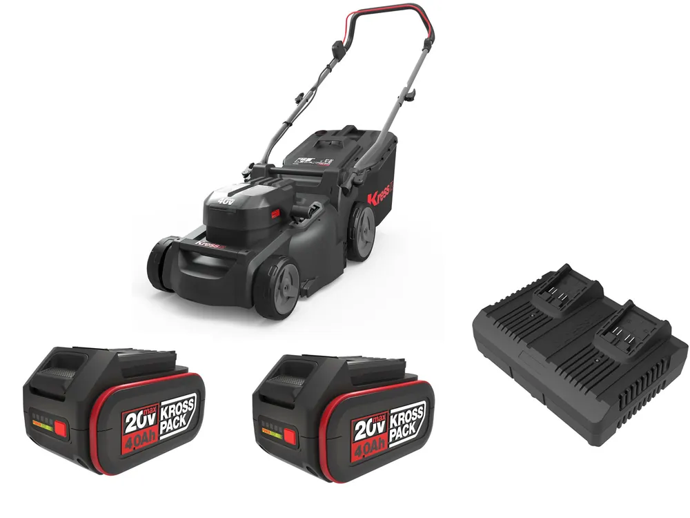 Kress KG748 Akku-Rasenmäher Set 40 V Wochenendangebot