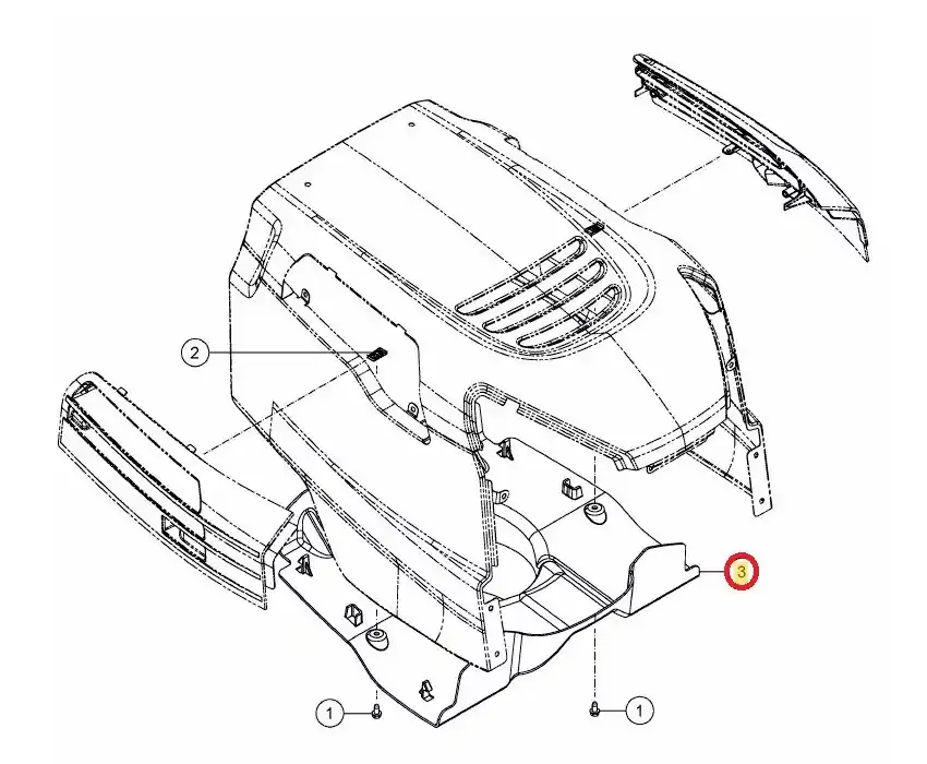 MTD Luftführung für S/W/D Style LT5 Aufsitzmäher Finale Aktion