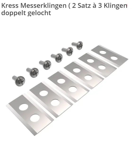 Preisreduziert Kress KA0002 Long Lifetime Messerklingen 6 Stück