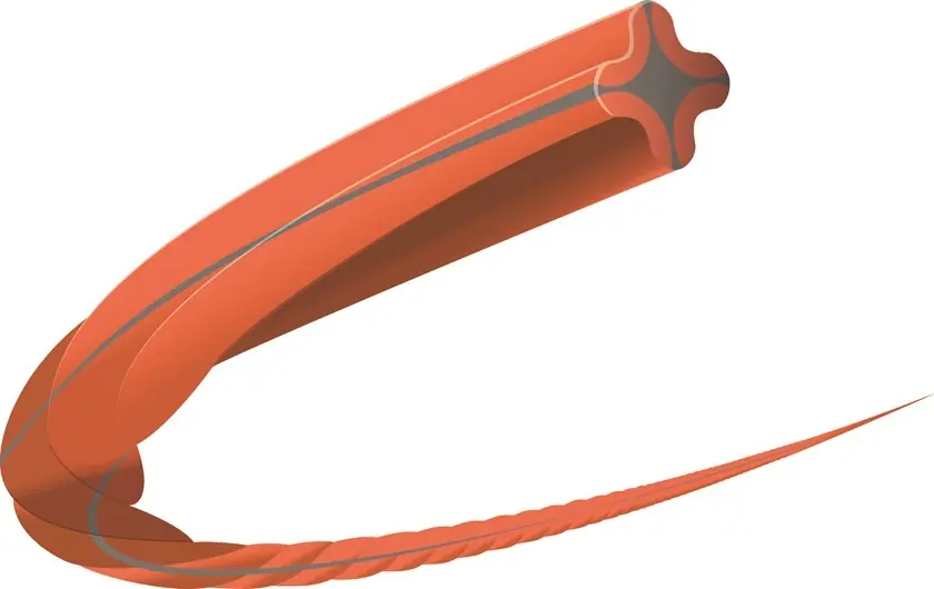 Billig Husqvarna Trimmerfaden Whisper-Twist Orange/Grau 3.0mm 9m