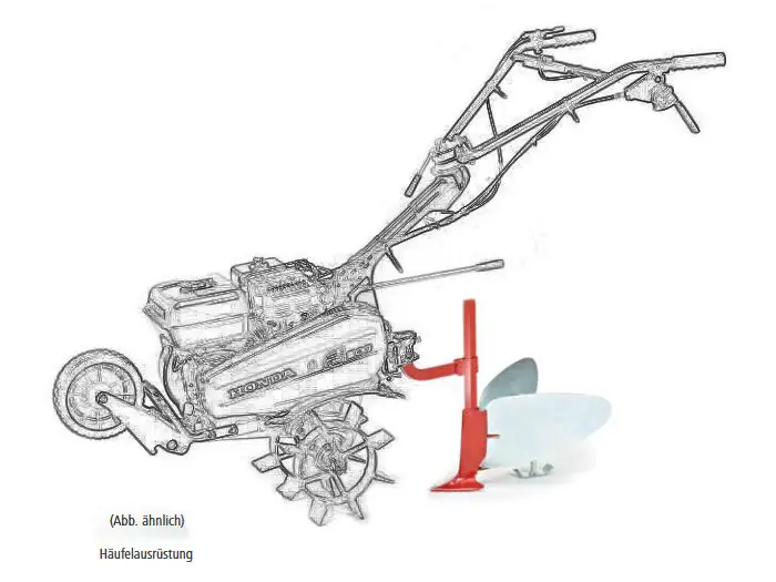 Angebot Honda Kartoffelhäufler mit Halterung für Motorhacken