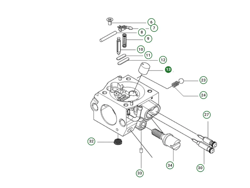 Heißes Angebot Husqvarna Düse kpl. (Vergaser) für Kettensägen Motorsägen